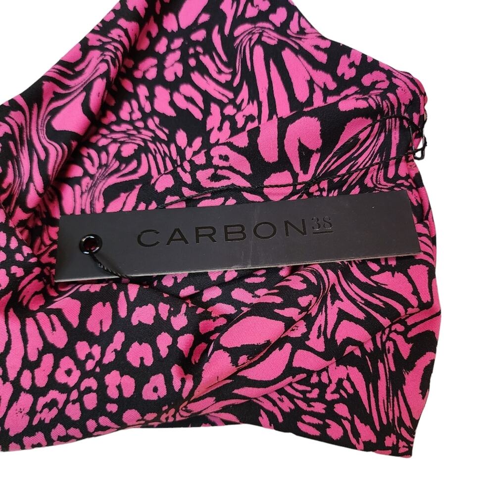 Carbon38 Electric Pink Leopard Printed Sports Bra Soze Small - Picture 8 of 9